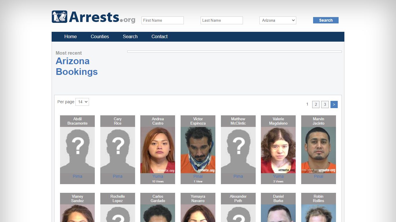 Arizona Arrests and Inmate Search
